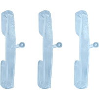 PowerBomb/PowerCore Goggle Tear-Off Strap Pins — 3-pack, Clear