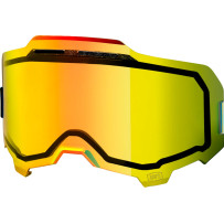 Armega Goggle Vented Injected Dual Pane Lens — Fits Armega, ARmatic, Gold mirror finish