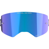 Lente ABS Vision Supertech — Compatible con Supertech, Azul espejo, Adulto