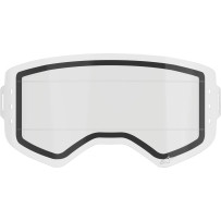 Lente de doble panel para gafas Supertech Wide Vision Roll-Off — Doble panel, transparente