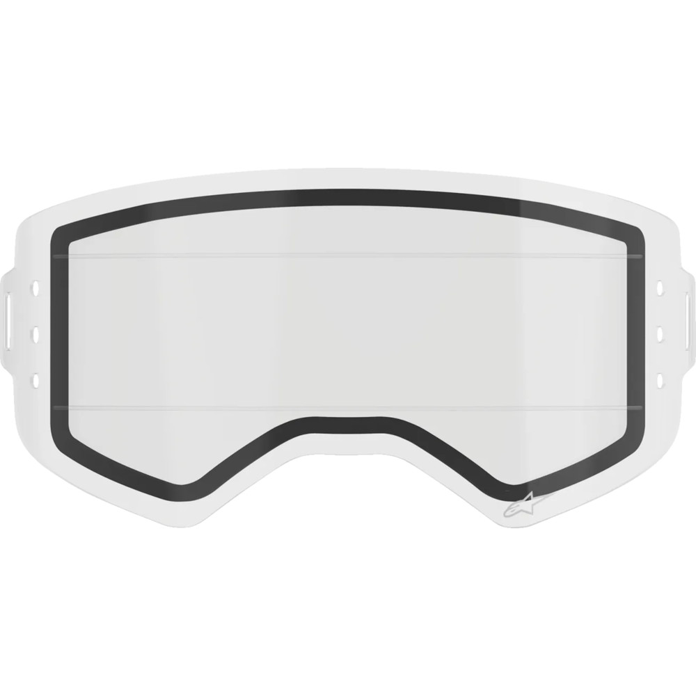 Lente de doble panel para gafas Supertech Wide Vision Roll-Off — Doble panel, transparente