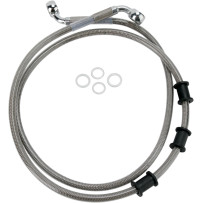 Extended Length Stainless Steel Brake Line Kit — 111 cm (43.75"), front, without ABS