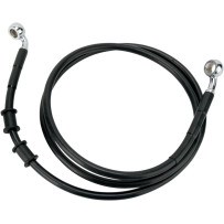 Stainless Steel Brake Line Kit — 122 cm (48-1/8") , without ABS, Black