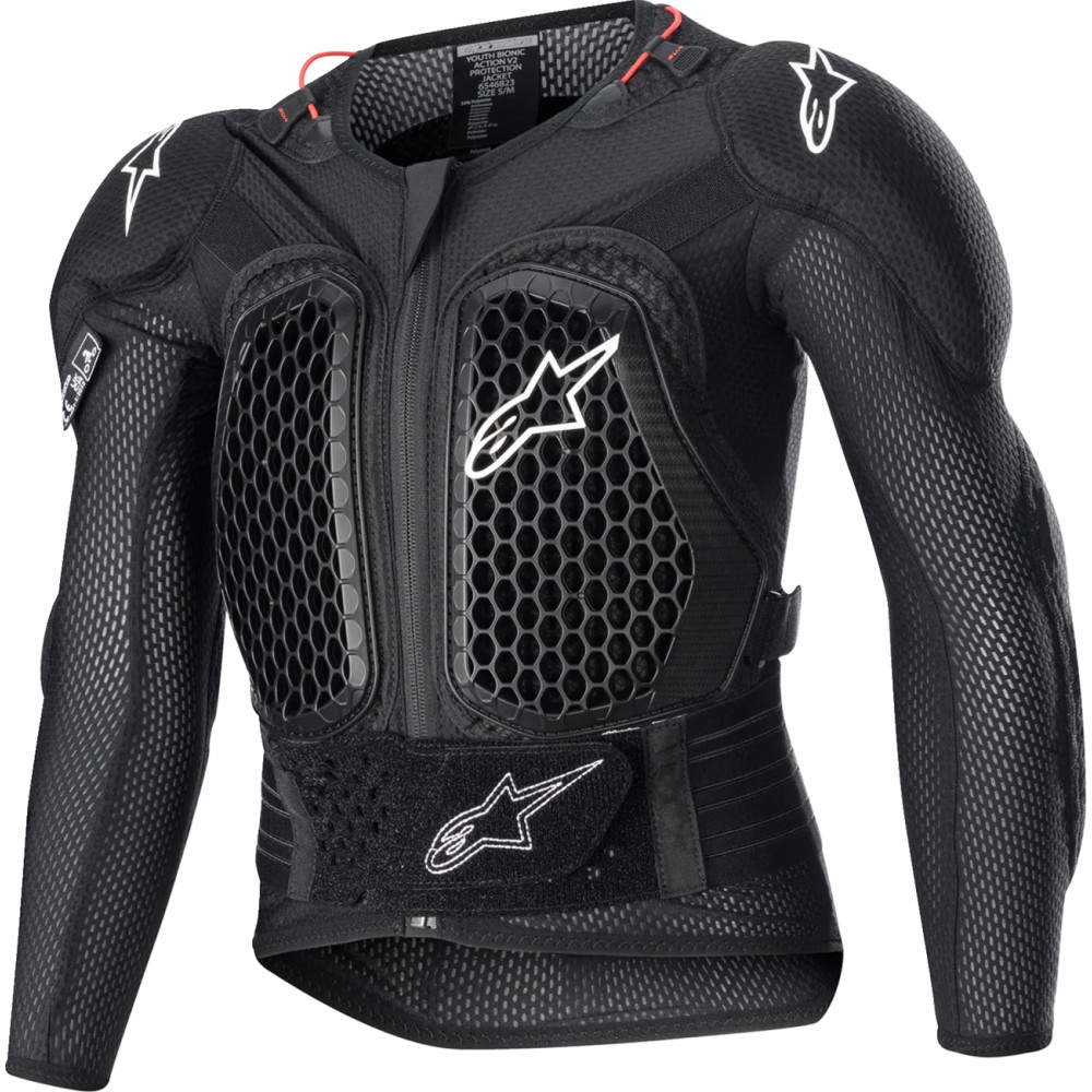 Chaqueta de protección juvenil Bionic Action v2 — S/M, Negro