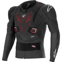 Chaqueta de protección Bionic Pro v3 Plasma — Hombre XL, Negro/Rojo/Blanco