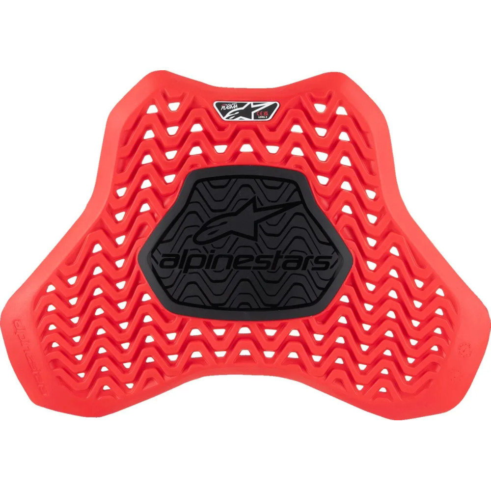Protector de pecho de competición Nucleon Plasma — Talla S, Negro, Rojo