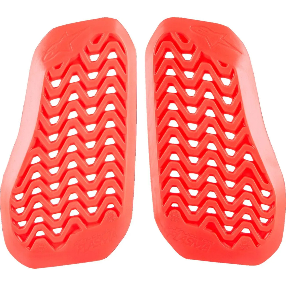 Protectores de pecho divididos Nucleon Plasma — Talla L, Rojo/Negro