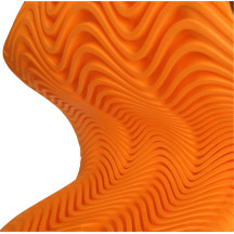 D3O® Viper 2 Protector de impacto — Talla M, Espalda, Naranja