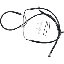 Extended Length Black Vinyl Brake Line Kit — Oversize +20.3 cm, 67.5 cm, 46.5 cm