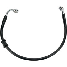 Stainless Steel Brake Line Kit — 45.5 cm (17-7/8") , rear, without ABS, black