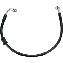 Stainless Steel Brake Line Kit — 45.5 cm (17-7/8") , rear, without ABS, black