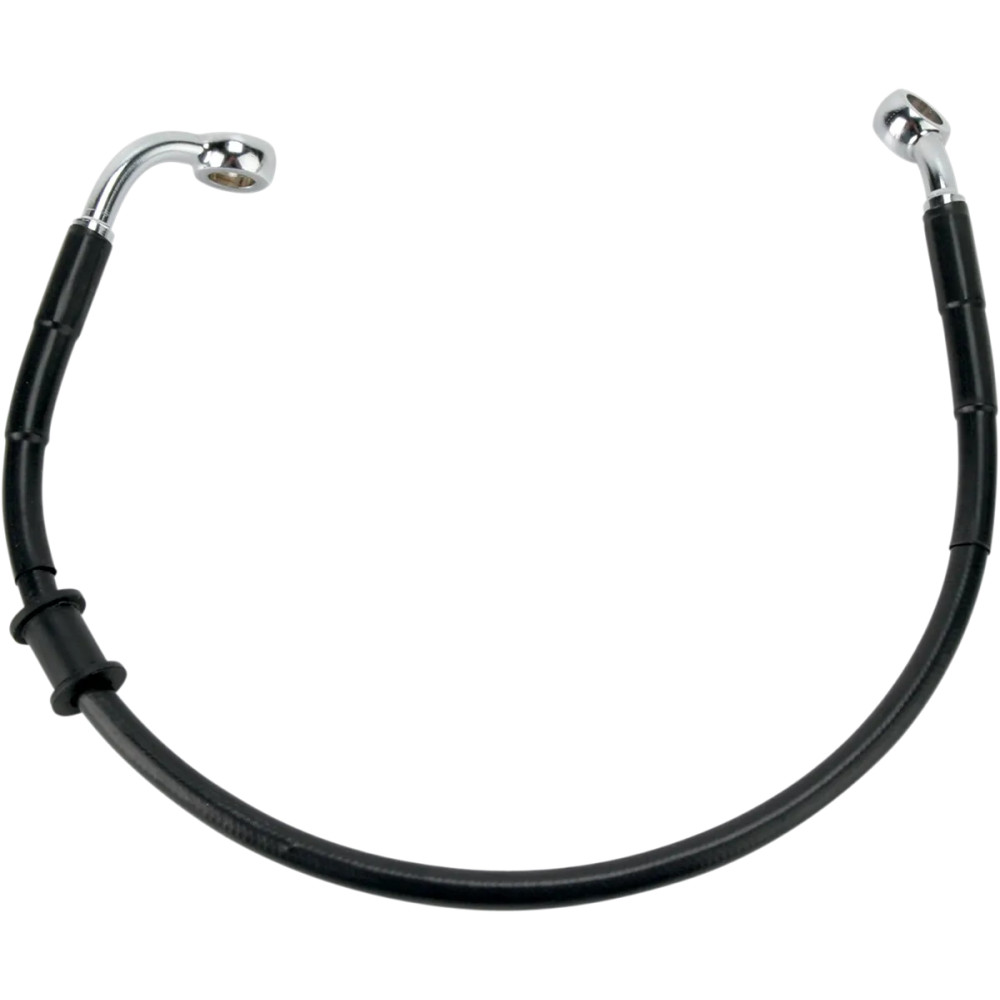 Stainless Steel Brake Line Kit — 45.5 cm (17-7/8") , rear, without ABS, black
