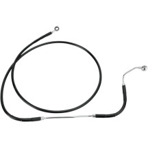 Extended Length Black Vinyl Brake Line Kit — Oversize +10.2 cm (4"), 169.5 cm (66.75"), with ABS