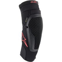 Bionic Flex Knee Protectors — L/XL, Black, Red