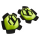 Protecciones de Rodilla Cloverleaf 2 — S–XL, Negro/Amarillo fluorescente