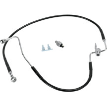 Stainless Steel Brake Line Kit — 111 cm (43-5/8"), rear, black