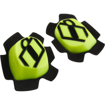 Cloverleaf 2 Pucks de rodilla — Negro, Amarillo alta visibilidad, Par