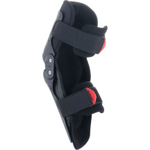 Youth SX-1 Knee Protectors — S/M, Black, Red, Pair