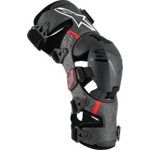 Supertech RK-10 Plasma Knee Braces — Size M, Black/Red