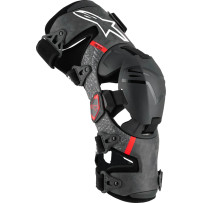 Supertech RK-10 Plasma Knee Braces — Size M, Black/Red
