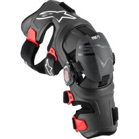 RK-7 Plasma Knee Braces — L, Black/Red