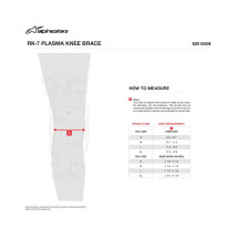 RK-7 Plasma Rodilleras — Talla XL, negro