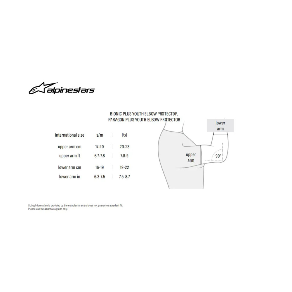 Youth Bionic Plus Elbow Protectors — S/M, Black