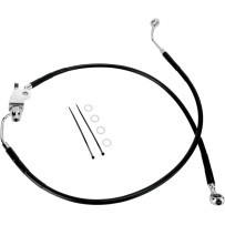 Stainless Steel Brake Line Kit — 75 cm (29-5/8"), rear, Black