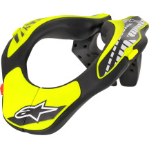 Soporte cervical juvenil — Talla única, Negro, Amarillo fluorescente