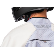 Mesh AF™ Leather Jacket — Sport fit, Size S, White