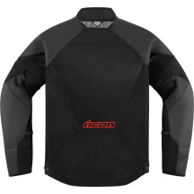 Mesh AF™ Leather Jacket — L, Black, Sport fit