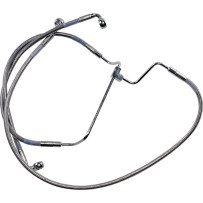 Extended Length Stainless Steel Brake Line Kit — Oversize +4" (10.2 cm), 54.5/44/82 cm, without ABS
