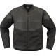 Chaqueta Overlord3™ de cuero — S, corte deportivo, Negro