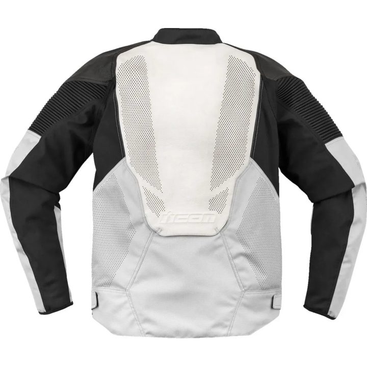 Chaqueta de cuero Overlord3™ — 2XL, corte deportivo, blanco