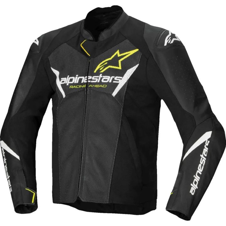 Chaqueta de cuero Faster v3 Airflow — EU 48, Amarillo fluorescente