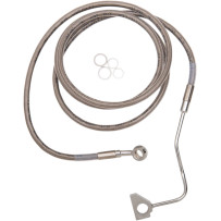 Extended Length Stainless Steel Brake Line Kit — 184 cm (72.5"), Oversize +20.3 cm (8"), with ABS