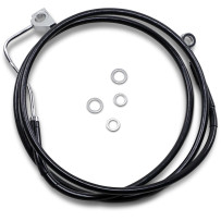 Extended Length Black Vinyl Brake Line Kit — 169 cm (66.5"), Oversize (+2")