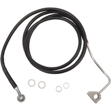 Extended Length Black Vinyl Brake Line Kit — Oversize +10.2 cm (4"), 174 cm (68.5"), Front