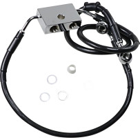 Línea de freno de longitud extendida — Sobredimensionado +6 in (15.2 cm), 23.75 in (60.5 cm), delantero, con ABS