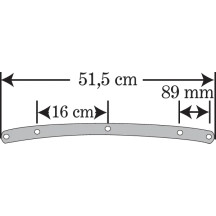 Road King Plástico de Repuesto — 43 cm (17") de alto, 24 cm (9-1/2") diámetro de corte de faro