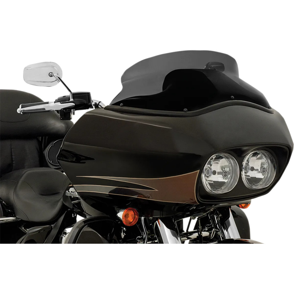 Spoiler Replacement Windshield for OE Fairings — 6.5 in (16.5 cm) height, Fixed mount, Black