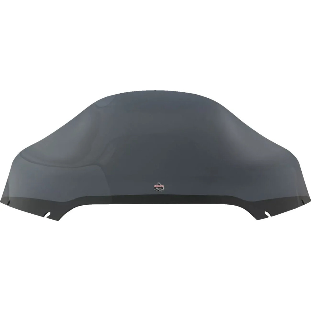 Pro Touring Flare™ Windshield — 12" height, Dark Smoke, Detachable
