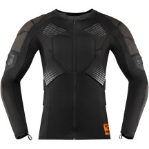 Field Armor™ Compression Shirt — L, Black, Men's