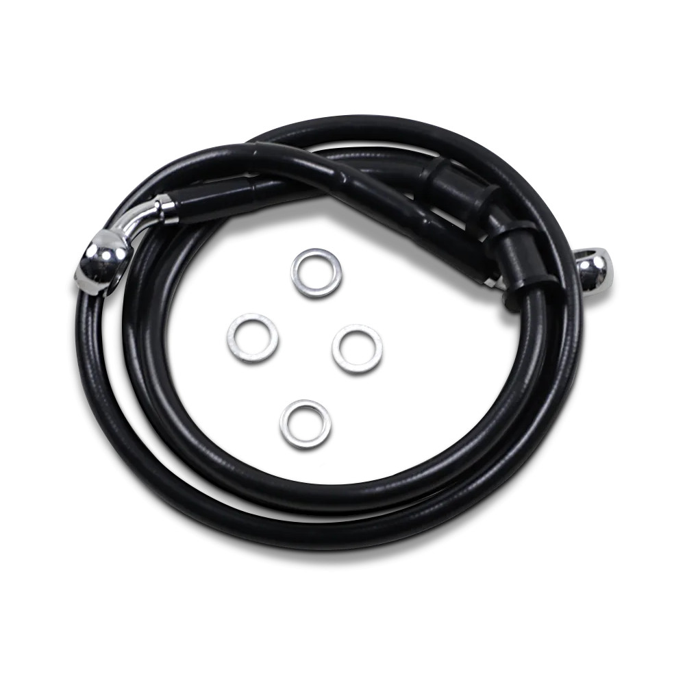 Latiguillo de freno de longitud extendida — 120,5 cm (47-1/2"), Sobredimensionado +20,3 cm (8"), sin ABS