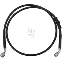 Kit de línea de freno de acero inoxidable — 92,5 cm (36-1/2"), sin ABS, delantero superior, negro
