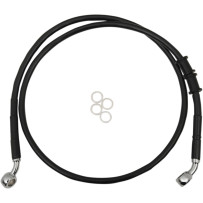Latiguillo de freno de longitud extendida — 113 cm, delantero, sin ABS, negro