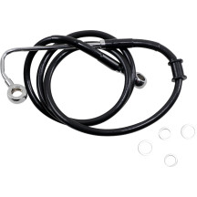 Línea de freno de acero inoxidable de longitud extendida — 111 cm (43-3/4"), sobredimensionado +20,3 cm (8"), delantero superior