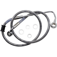 Línea de freno de acero inoxidable de longitud extendida — 91.5 cm (36"), Sobredimensionado +5.1 cm (2")