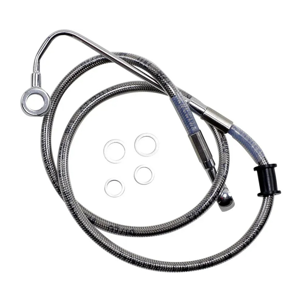 Línea de freno de acero inoxidable de longitud extendida — Sobredimensionado +5,1 cm (2"), 91,5 cm (36"), delantero, superior