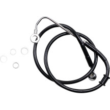 Línea de freno de acero inoxidable de longitud extendida — Sobredimensionado +15.2 cm (6"), 101.5 cm (40"), Negro